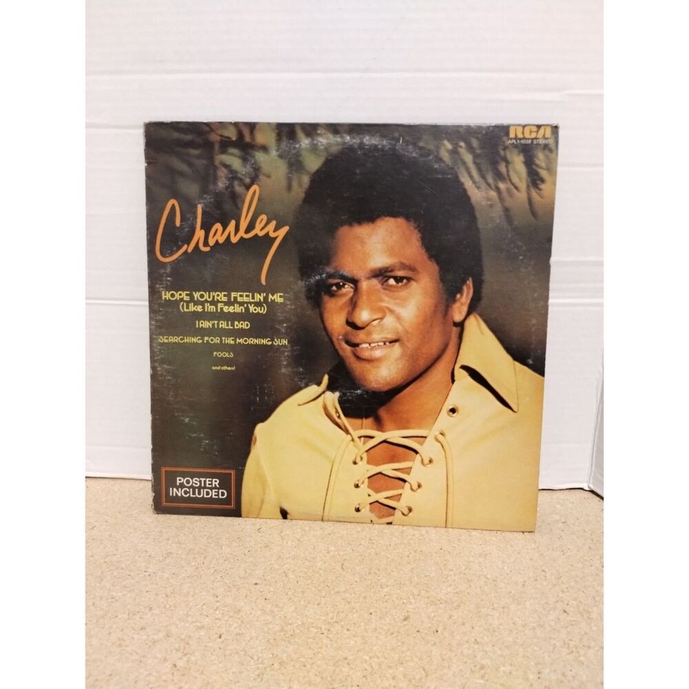 Charley Pride 'Charley' LP RCA Victor APL1-1038 1975 WO/Poster
